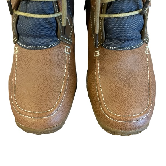 NWOT Pajar Canada waterproof leather textile faux fur sherpa lined boots 8 8.5 - Picture 5 of 14